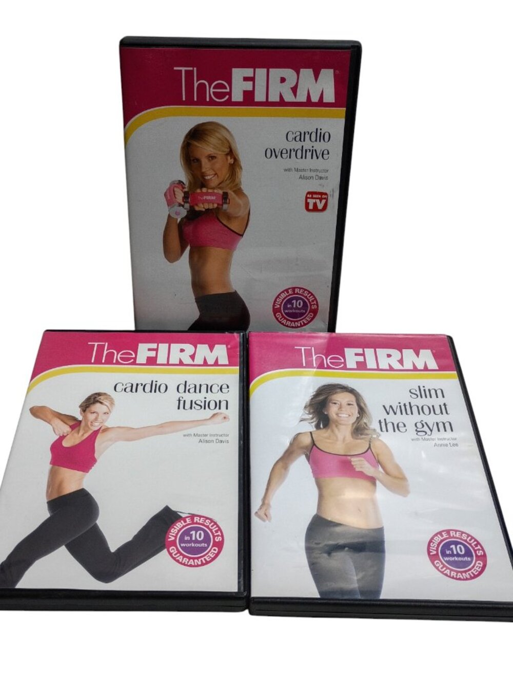 The Firm Workout DVD Lot 3 Cardio Overdrive Cardio Dance Fusion Slim Without Gym